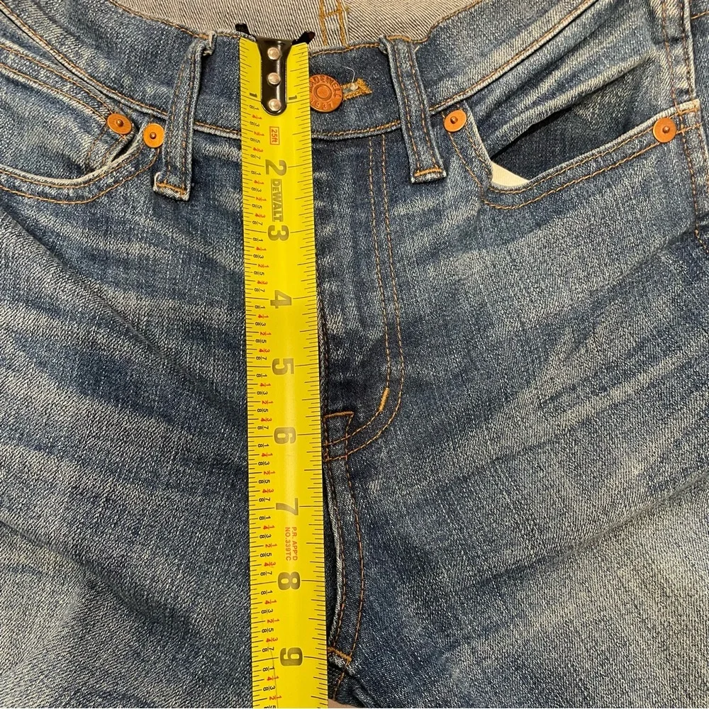 Madewell 9‎ Inch High Riser Skinny Skinny Distressed Denim Jeans Size 25 Stretch